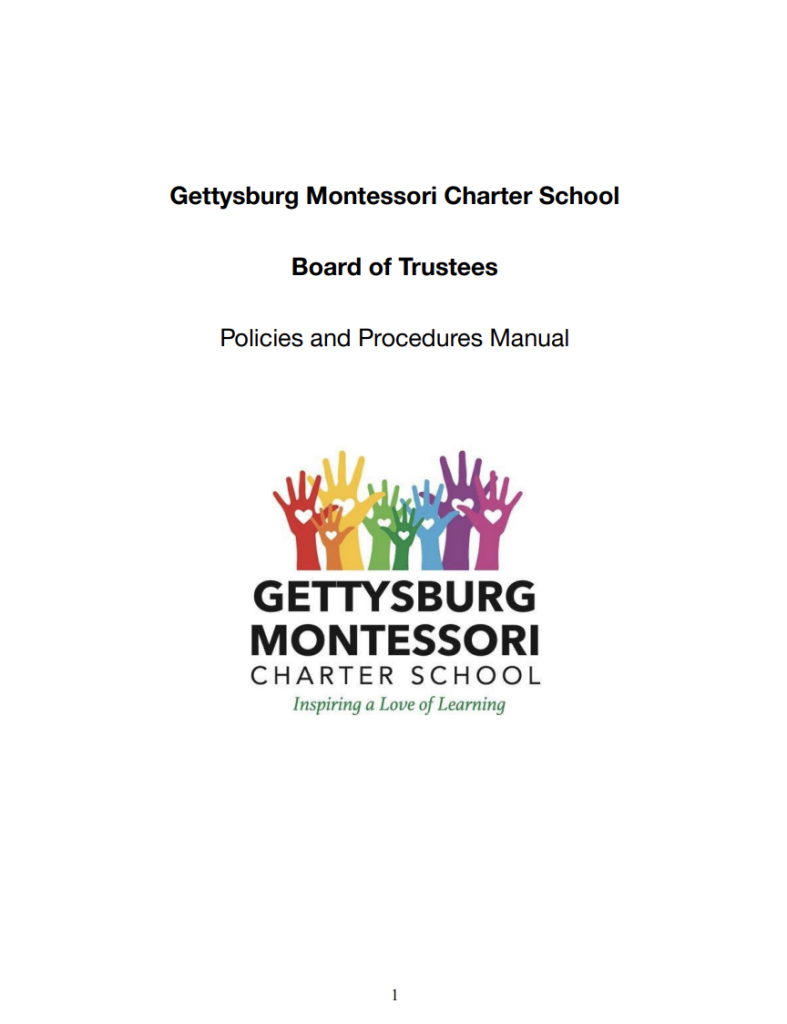 Board Policies Gettysburg Montessori Charter School